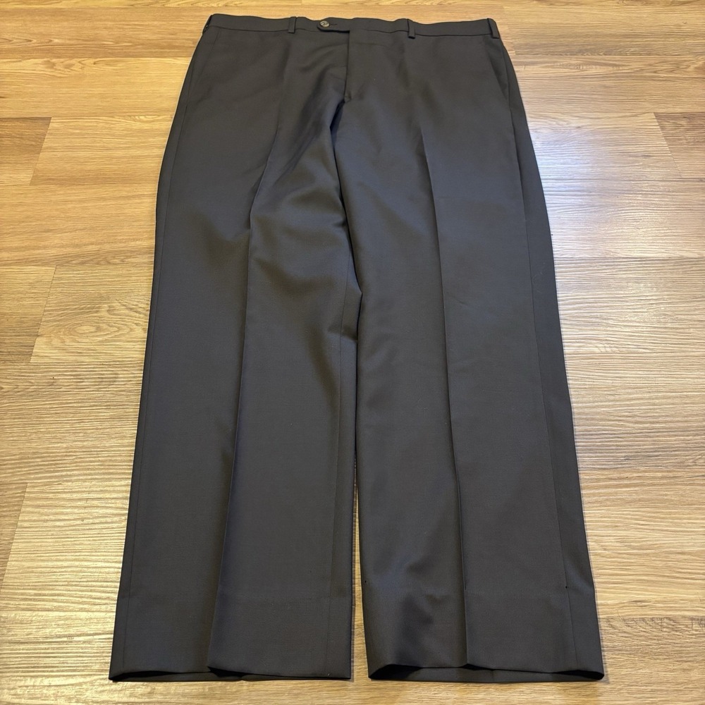 JB BRITCHES Torino 100% Wool Dress Pants Men's 36R Dark Brown Made In ITALY